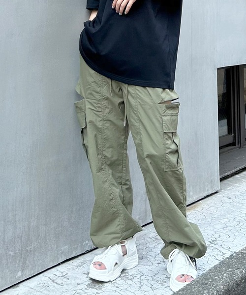 「INGNI」 カーゴパンツ FREE グレー レディース_画像6