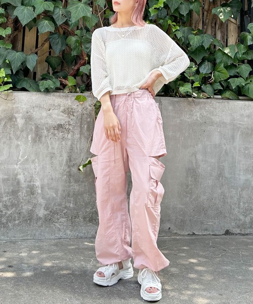 「INGNI」 カーゴパンツ FREE グレー レディース_画像10