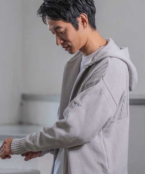 [春服][メンズ]CALL&RESPONSE TOGARU カーディガン CALL&RESPONSE」 ニットカーディガン「TOGARUコラボ」 2 ブラック