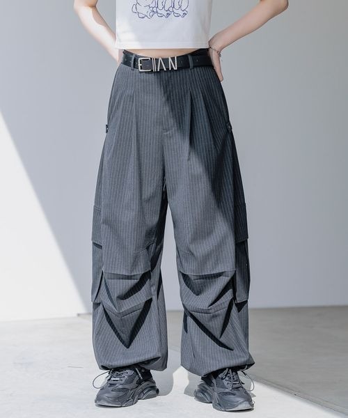 「Anui」 カーゴパンツ MEDIUM グレー レディース_画像8