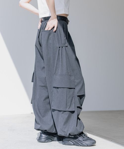 「Anui」 カーゴパンツ MEDIUM グレー レディース_画像9