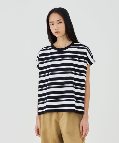 tシャツ ファインコットン ワイドプルオーバー レディースの画像