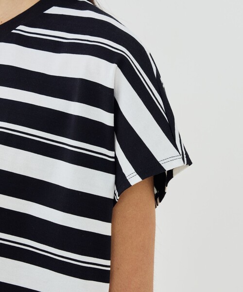 tシャツ ファインコットン ワイドプルオーバー レディースの画像