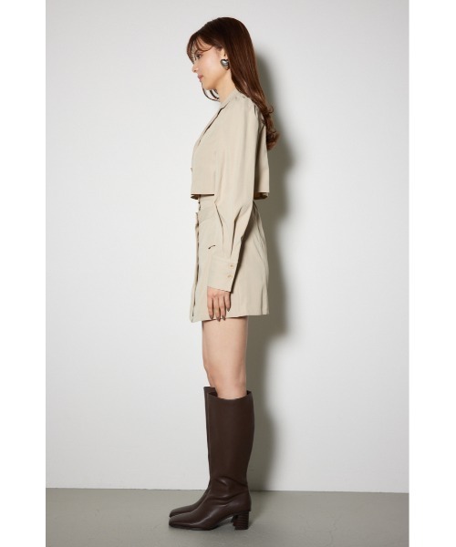 「rienda」 長袖ワンピース MEDIUM グレー レディース_画像3