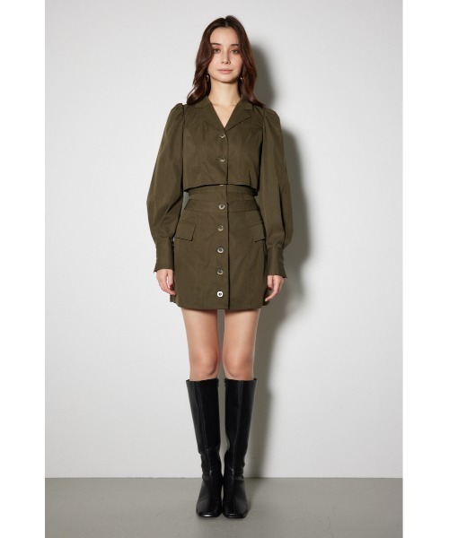 「rienda」 長袖ワンピース MEDIUM グレー レディース_画像4