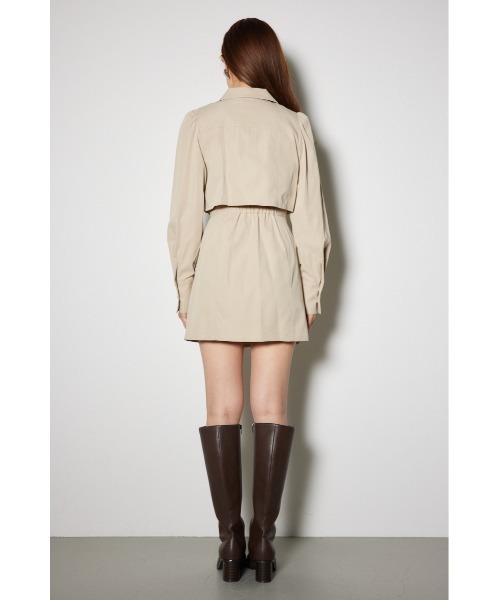 「rienda」 長袖ワンピース MEDIUM グレー レディース_画像9