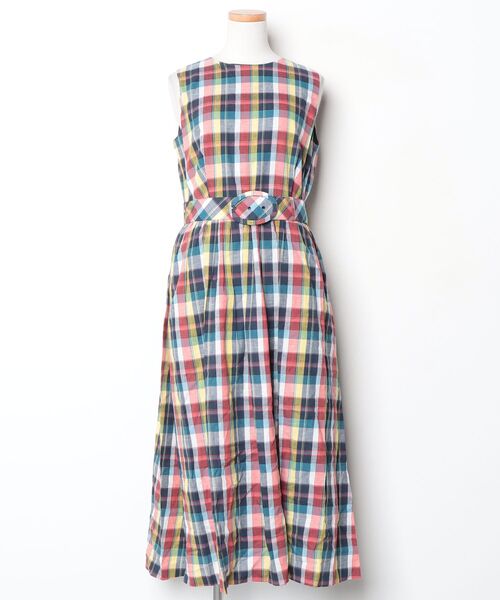 To b. by agnes 「To b.」 ノースリーブワンピース 38 レッド