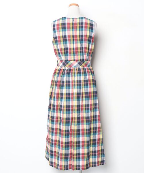 「To b. by agnes b.」 ノースリーブワンピース 38 レッド レディース_画像2