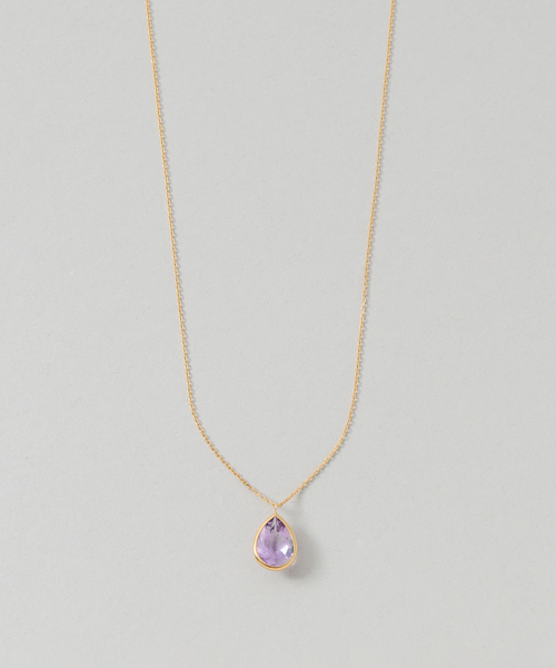 ネックレス 「WEB限定」「SAMH by LILAS」ピンクアメジストネックレス SVK18GP レディースの画像