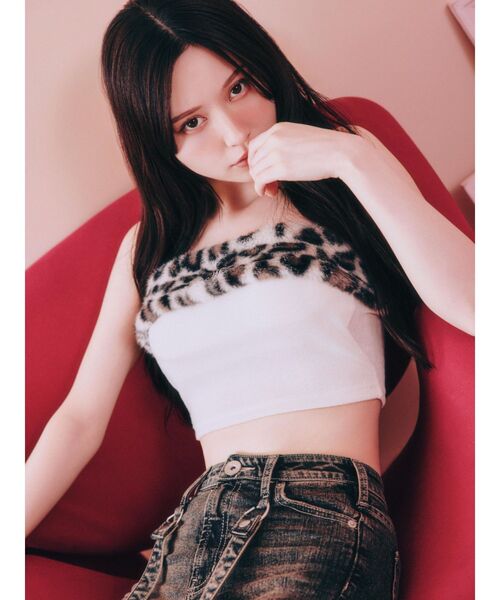 GYDA（ジェイダ） チューブトップ ベアトップ Symmetry GYDAフェイク