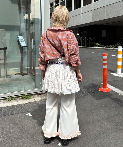 「HELLO.SANFRANCISCO」 イージーパンツ SMALL オフホワイト レディース_画像7