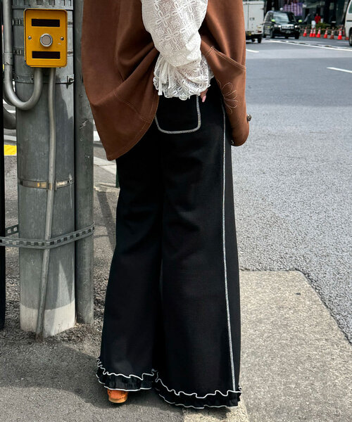 「HELLO.SANFRANCISCO」 イージーパンツ SMALL オフホワイト レディース_画像9