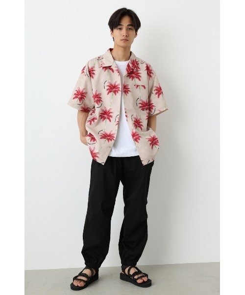 「RODEO CROWNS WIDE BOWL」 半袖シャツ LARGE ターコイズブルー メンズ_画像6