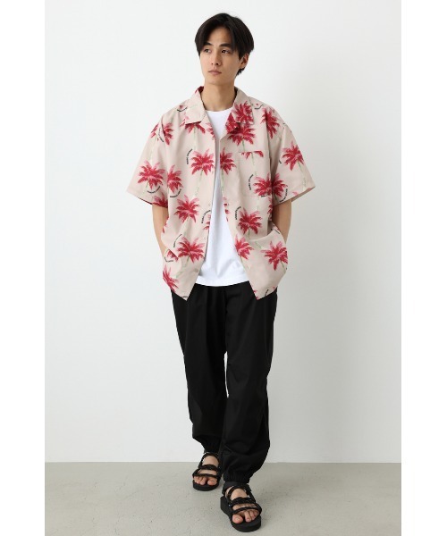 「RODEO CROWNS WIDE BOWL」 半袖シャツ LARGE ターコイズブルー メンズ_画像7