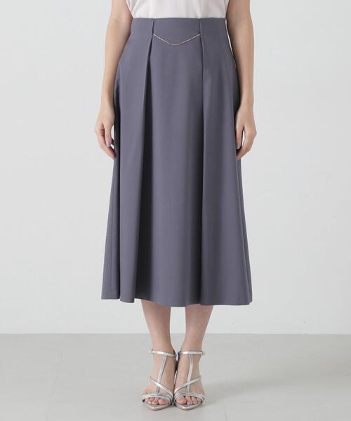 「PROPORTION BODY DRESSING」 フレアスカート MEDIUM ダークグレー レディース_画像6