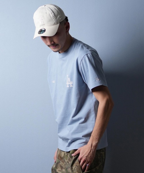 【美品】  半袖Tシャツ NEW ERA（ニューエラ） 半袖Tシャツ M ライトブルー メンズ : ZOZOTOWN