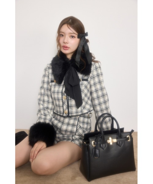 美品】Theory 24AW ツイードジャケット 近年モデル Theory（ノーカラー