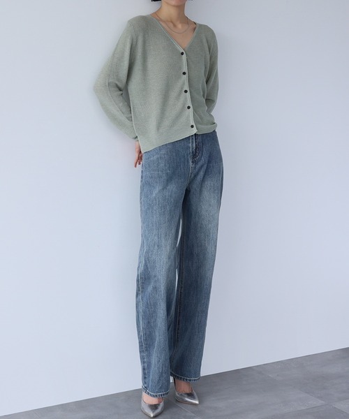 「LOWO」 デニムパンツ M ブラック レディース_画像2