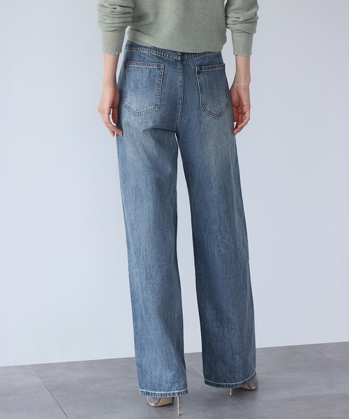 「LOWO」 デニムパンツ M ブラック レディース_画像4