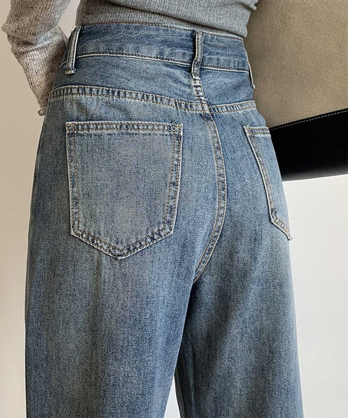 「LOWO」 デニムパンツ M ブラック レディース_画像8