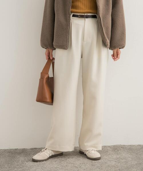 「URBAN RESEARCH DOORS」 パンツ MEDIUM ベージュ レディース_画像3