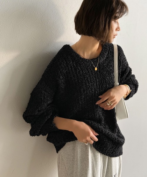 「classicalelf」 ニットカーディガン SMALL ブラック レディース_画像9