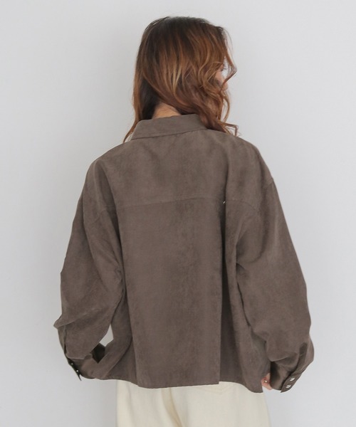 ブラウス シャツ 「CLEIO」スウェードライクウエスタンシャツ　SUEDE LIKE WESTERN SHIRT レディース | CLEIO | 07