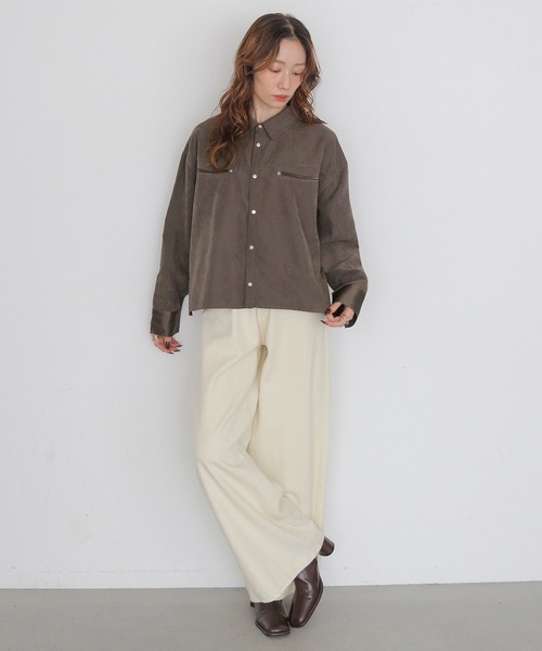 ブラウス シャツ 「CLEIO」スウェードライクウエスタンシャツ　SUEDE LIKE WESTERN SHIRT レディース | CLEIO | 11