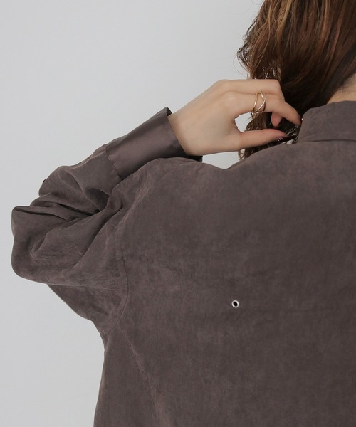 ブラウス シャツ 「CLEIO」スウェードライクウエスタンシャツ　SUEDE LIKE WESTERN SHIRT レディース | CLEIO | 10