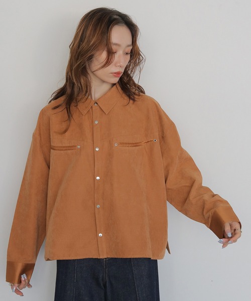 ブラウス シャツ 「CLEIO」スウェードライクウエスタンシャツ　SUEDE LIKE WESTERN SHIRT レディース | CLEIO | 17