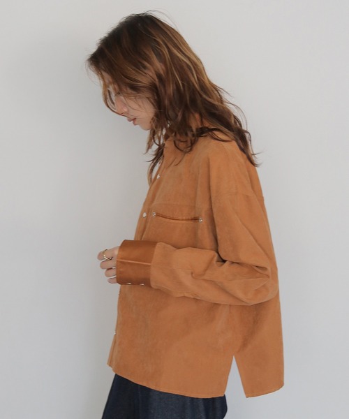 ブラウス シャツ 「CLEIO」スウェードライクウエスタンシャツ　SUEDE LIKE WESTERN SHIRT レディース | CLEIO | 20