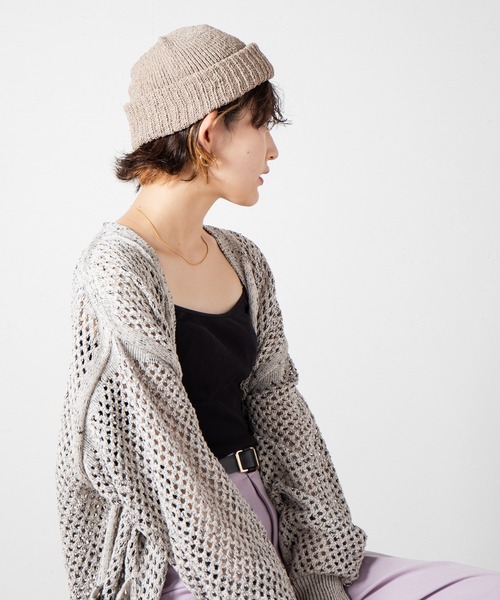 RACAL ニット帽 ニットキャップ Summer Paper Knit Roll Watch