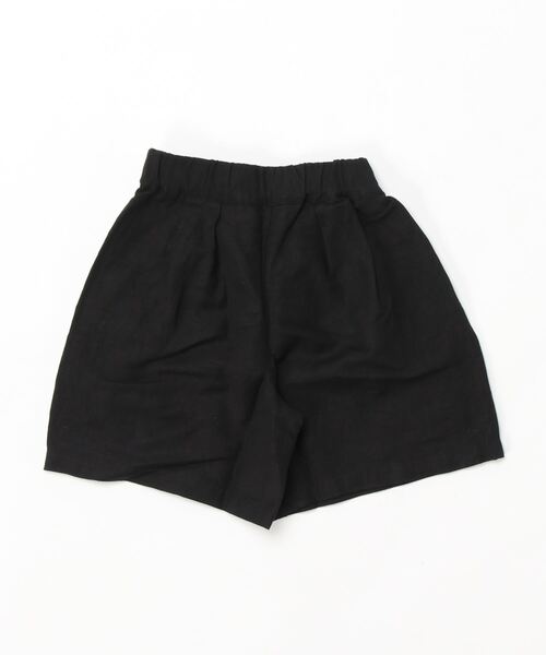 ARCH & LINE パンツ リネン混 ワイドショートパンツ LINEN/RAYON