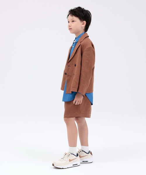 Kith (kidsライン) ⭐︎パッチワーク 半袖シャツ &ショートパンツ ARCH & LINE パンツ リネン混 ワイドショートパンツ LINEN/RAYON