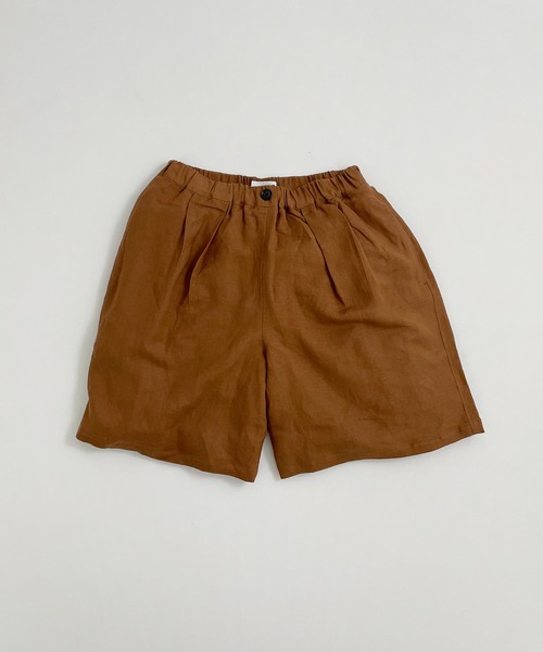 Kith (kidsライン) ⭐︎パッチワーク 半袖シャツ &ショートパンツ ARCH & LINE パンツ リネン混 ワイドショートパンツ LINEN/RAYON