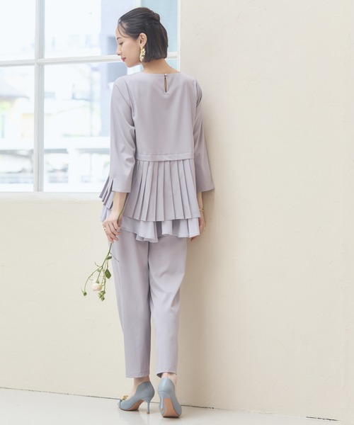 DRESS+ パンツドレス セットアップ 結婚式 パーティー レース
