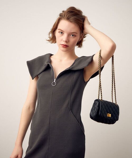 SALE❣️イフ ワンピース DEICY ワンピース ワッフルハーフジップワンピース : ZOZOTOWN Yahoo