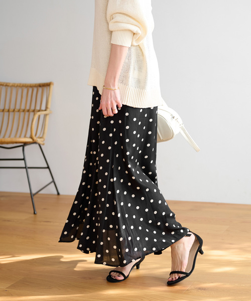 JOURNAL STANDARD relume スカート 「追加3」ドットプリント