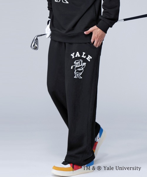antiqua パンツ YALE ロゴプリントパンツ レディース メンズ