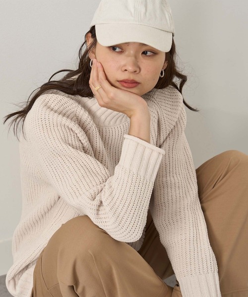 BELLUNA PLUS（ベルーナプラス） ニット セーター モール素材チャン