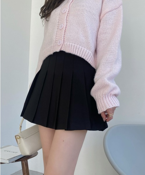 Ada. スカート インパン 裏地付き プリーツ ミニスカート : ZOZOTOWN