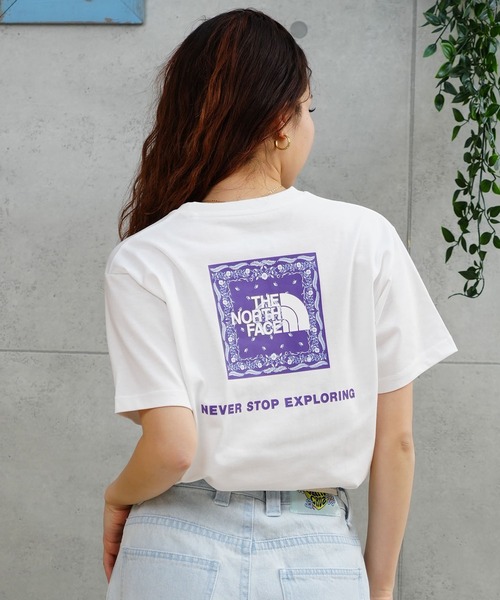 tシャツ Tシャツ レディース THE NORTH FACE/ザ・ノース・フェイス  BANDANA SQUARE LOGO バンダナプリント Tシャ｜zozo｜08