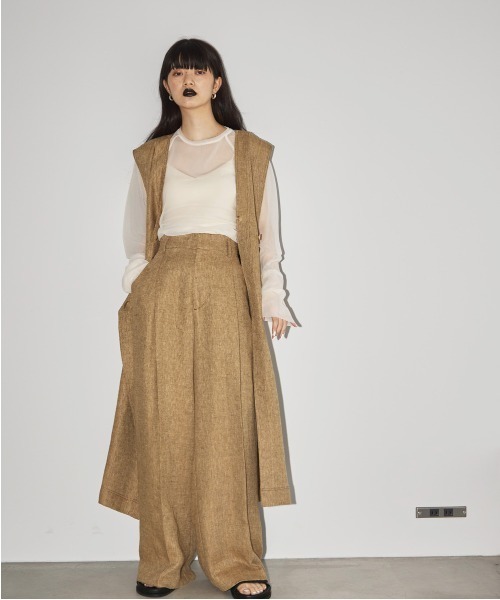 TODAYFUL 「TODAYFUL」 ベスト 38inch ベージュ レディース