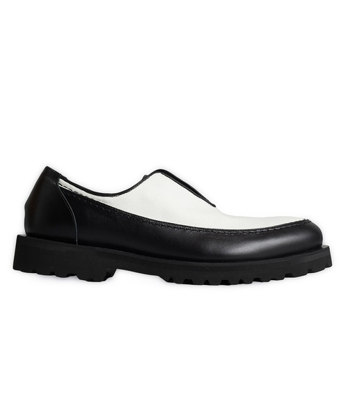 NO ID.（ノーアイディー） スリッポン 「NO ID.」Front Gore Moccasin