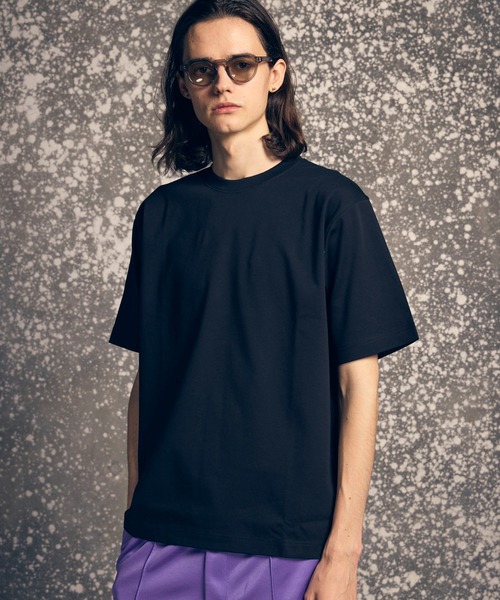 tシャツ Tシャツ メンズ 「UNISEX」Mercerize Cotton Dress-Fit Crew Neck T-shirt/マーセライズコッ｜zozo｜03