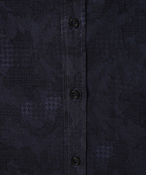 MEN'S BIGI（メンズビギ） シャツ トラッド迷彩スエード調プリント