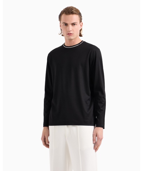 トップス ARMANI COLLE ZIONI - border l/s cutsew ARMANI COLLE ZIONI - border l/s cutsew