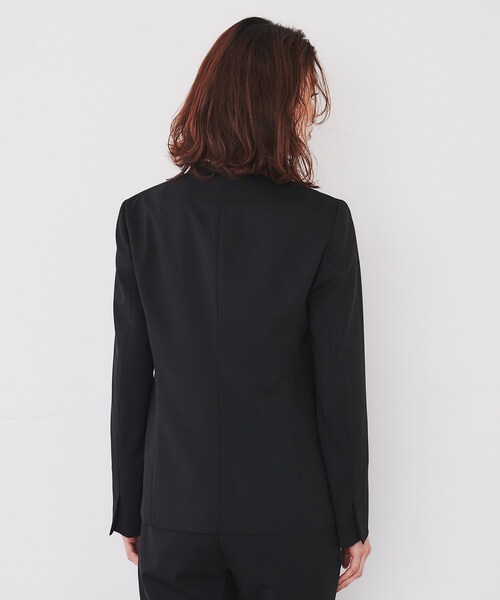 UNTITLED ジャケット ノーカラージャケット 「洗える通勤スーツ  