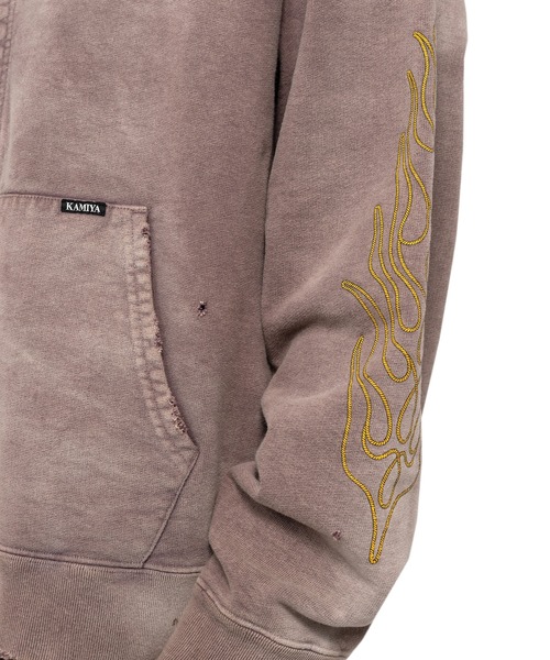 【国内買付】KAMIYA EMBROIDERY BREACHED PULLOVER スウェット Maison MIHARA YASUHIRO ONLINE STORE（メゾンミハラヤスヒロ