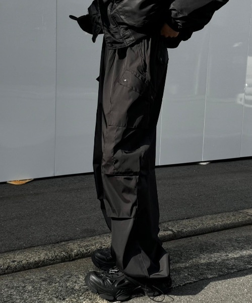 Chikashitsu+ カーゴパンツ 「Chikashitsu +」full length nylon